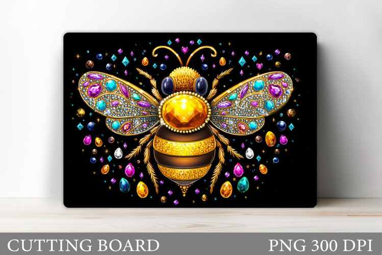 Bee Cutting Board Design. Bee Sublimation example image 1