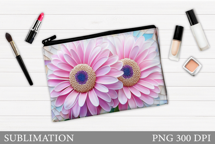 Flowers Makeup Bag Design. Flowers Sublimation