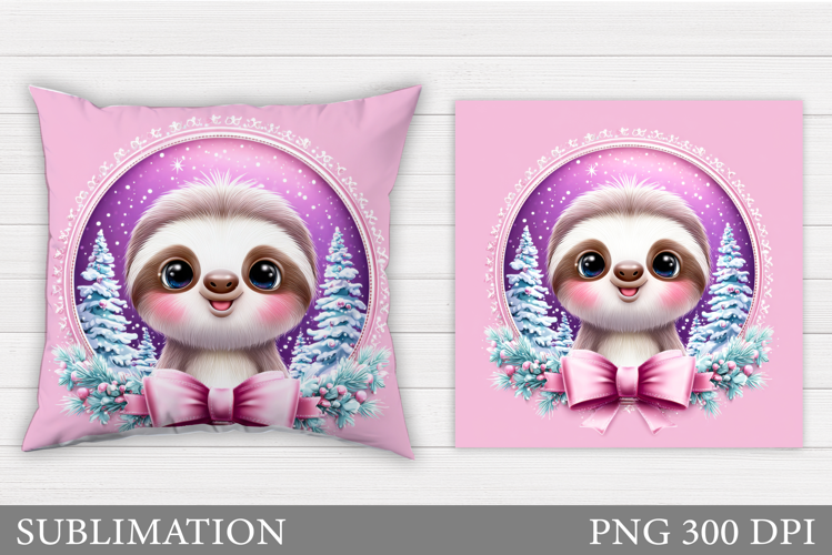 Christmas Penguin Pillow. Christmas Pillow Sublimation