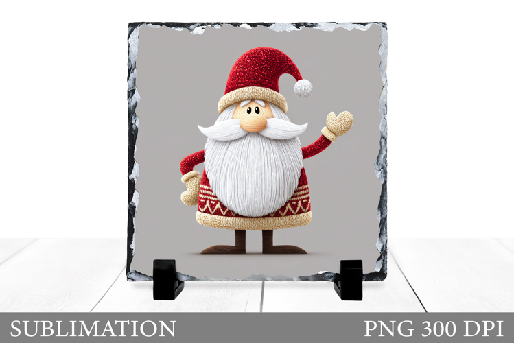 Santa Claus Slate Design. Christmas Slate Sublimation