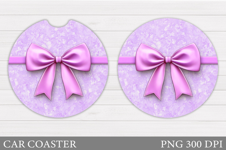 Bow Car Coaster Design. Bow Coaster Sublimation