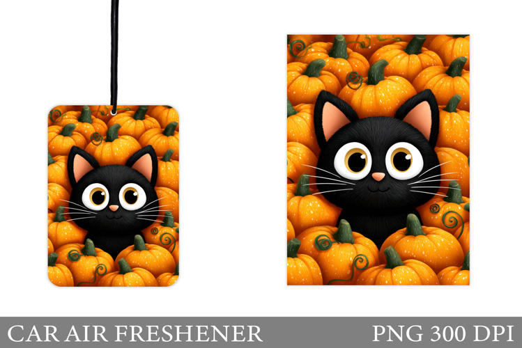 Cute Cat Car Air Freshener. Halloween Car Air Freshener