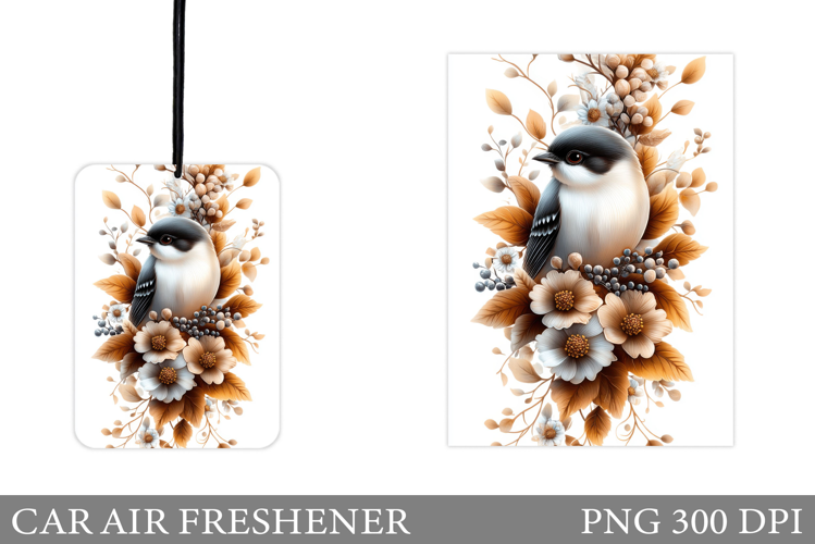 Bird Car Air Freshener. Flowers Car Air Freshener Design