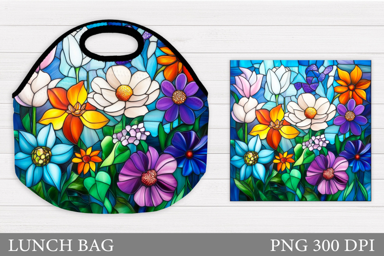Flowers Lunch Bag. Wildflowers Lunch Bag Sublimation