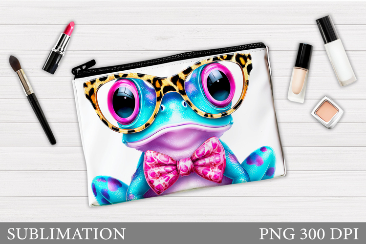Cute Frog Cosmetics Bag. Frog Makeup Bag Sublimation