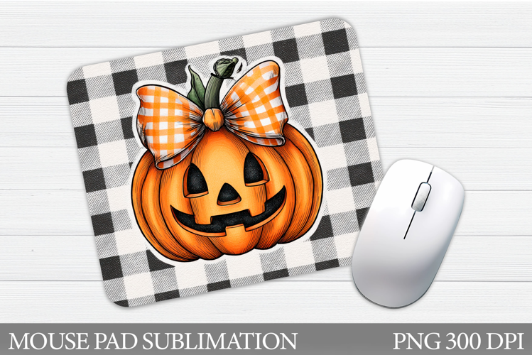 Halloween Pumpkin Mouse Pad. Halloween Mouse Pad Sublimation