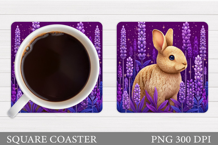 Bunny Coaster Design. Bunny Sublimation