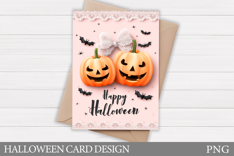 Halloween Pumpkin Card Design. Halloween Card Printable