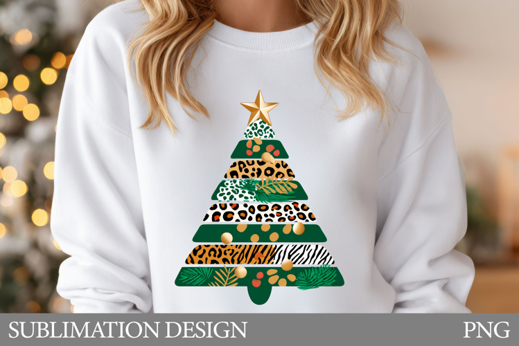 Christmas Tree Sublimation. Christmas Tree T-Shirt Design