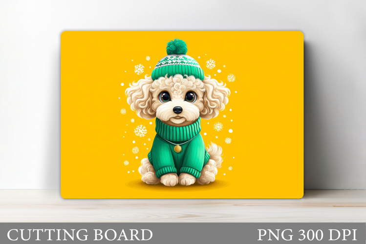 Cute Dog Cutting Board Design. Cute Dog Sublimation