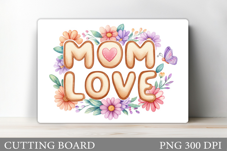 Mother's Day Cutting Board. Floral Cutting Board Sublimation
