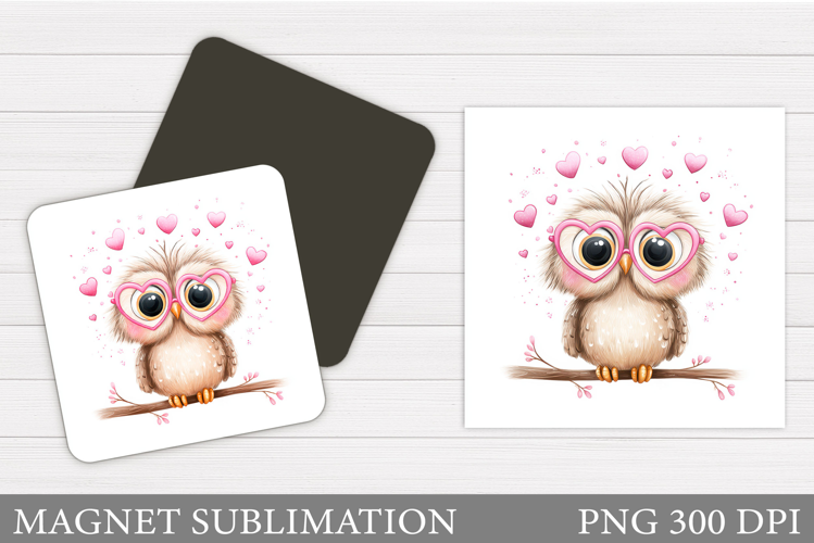 Cute Owl Magnet Design. Cute Owl Sublimation
