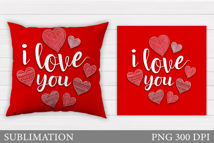 Valentines Day Pillow Design. Valentines Pillow Sublimation