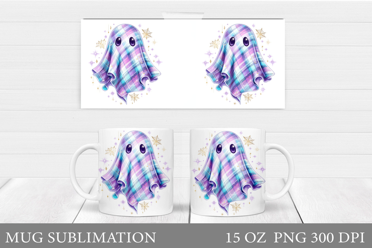 Ghost Mug Sublimation. Halloween Mug Design