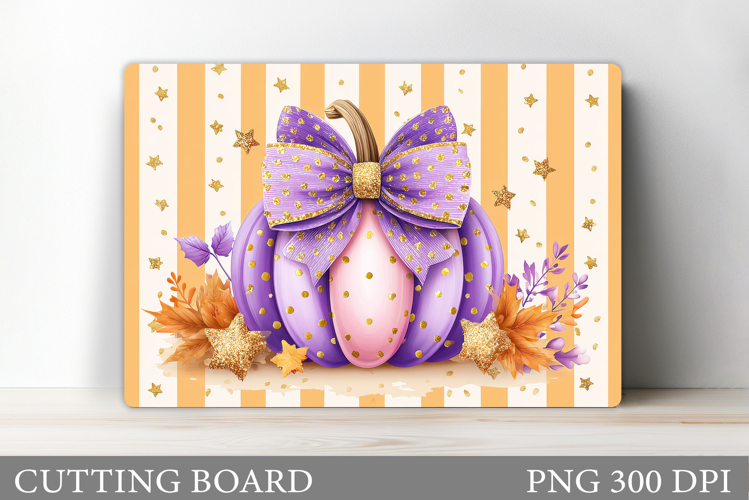 Fall Pumpkin Cutting Board Design. Fall Pumpkin Sublimation