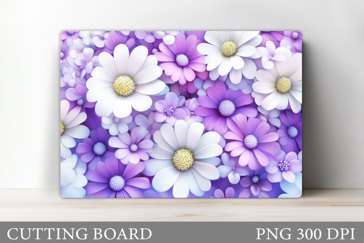 Floral Cutting Board Design. Flowers Cutting Board
