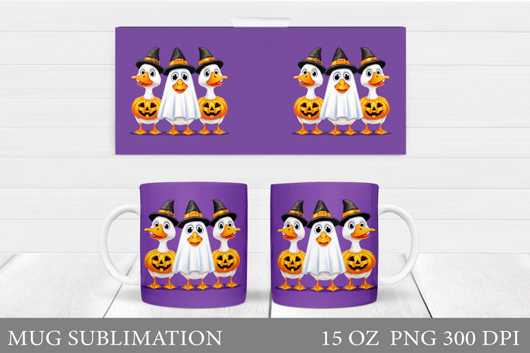 Halloween Goose Mug Design. Halloween Mug Sublimation