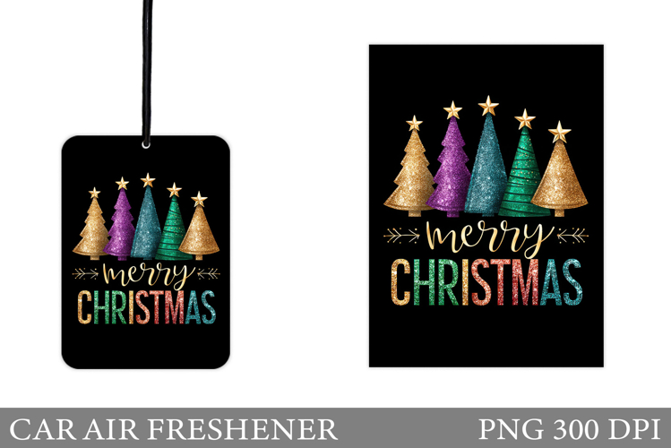 Merry Christmas Car Air Freshener. Winter Car Air Freshener