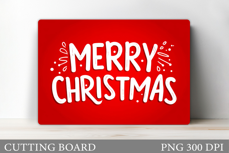 Merry Christmas Cutting Board. Christmas Tree Cutting Board
