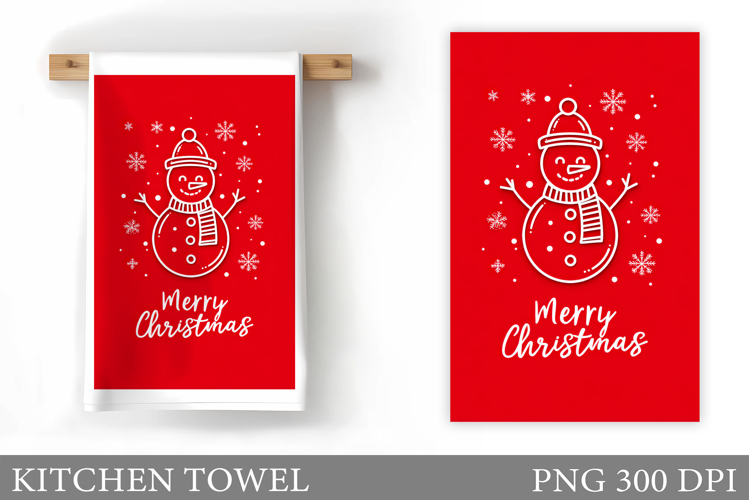 Merry Christmas Kitchen Towel. Christmas Kitchen Towel