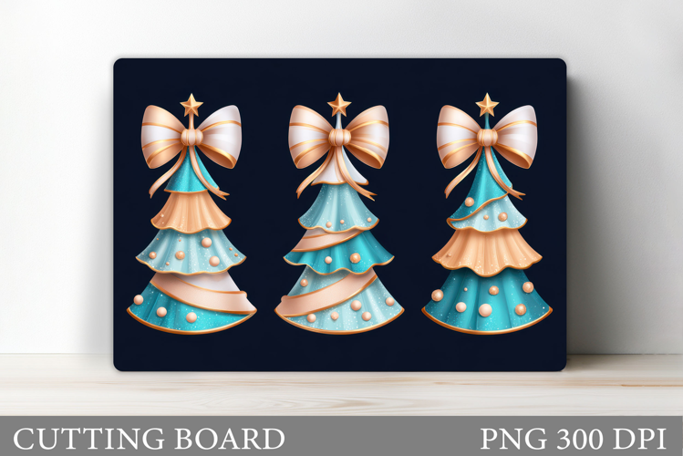 Christmas Tree Cutting Board Design. Kitchen Cutting Board