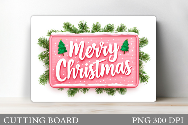 Christmas Cutting Board Design. Christmas Sublimation