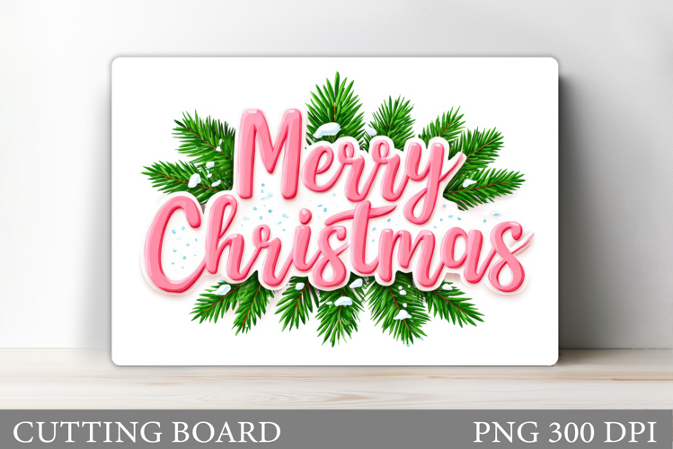 Christmas Cutting Board Design. Christmas Sublimation