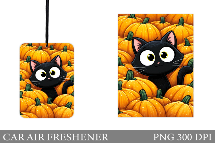 Cute Cat Car Air Freshener. Halloween Car Air Freshener
