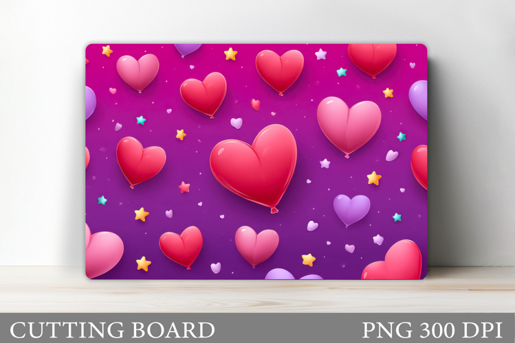 Hearts Cutting Board Design. Hearts Kitchen Cutting Board