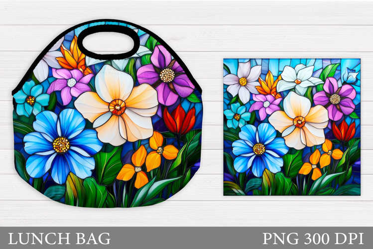 Flowers Lunch Bag. Wildflowers Lunch Bag Sublimation