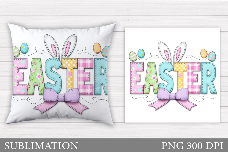 Happy Easter Pillow Design. Easter Sublimation