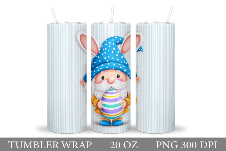 Easter Gnome Tumbler Design. Easter Tumbler Sublimation