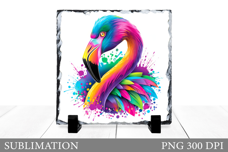 Flamingo Sublimation. Flamingo Slate Design