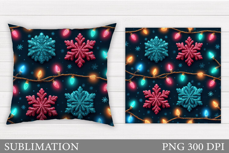 Christmas Pillow Design. Christmas Sublimation example image 1