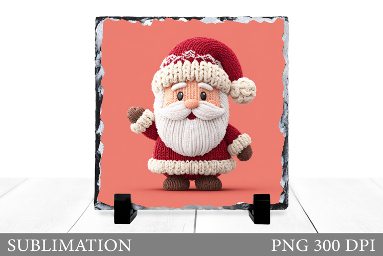 Santa Claus Slate Design. Christmas Slate Sublimation
