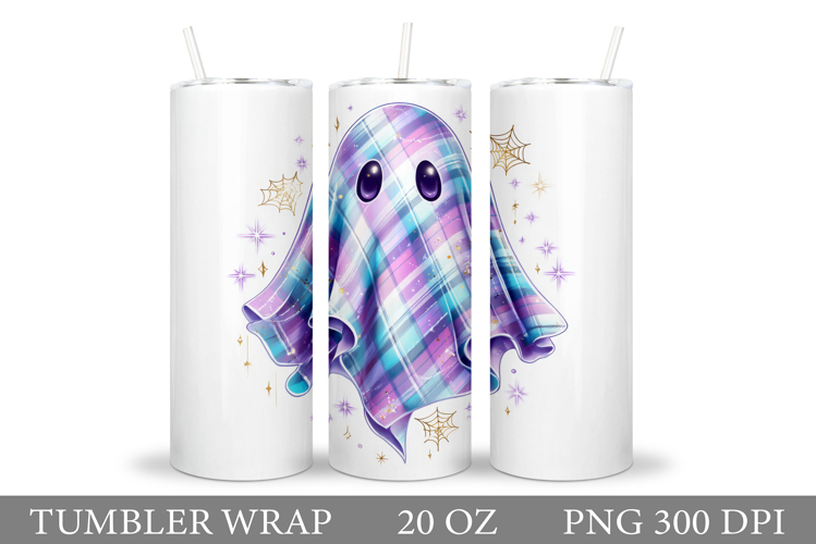 Cute Halloween Pumpkin Tumbler. Cute Ghost Tumbler Design