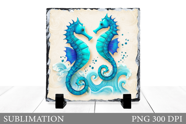 Seahorse Slate Design. Seahorse Sublimation