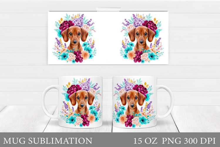 Cute Dog Mug Sublimation. Cute Dog Sublimation
