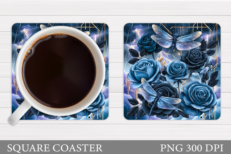 Dragonflies Coaster Design. Dragonflies Sublimation