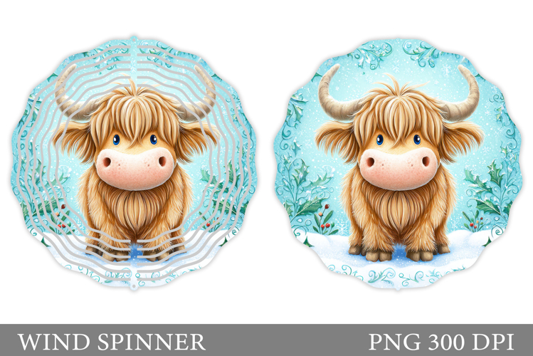 Christmas Cow Wind Spinner. Christmas Wind Spinner Design