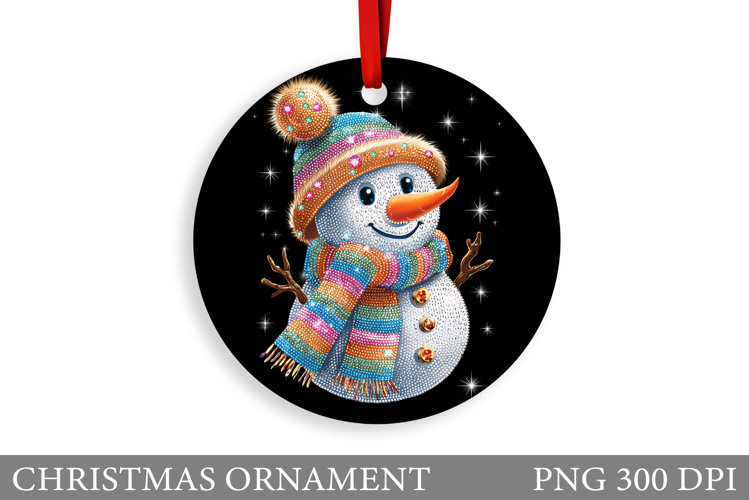 Snowman Christmas Ornament. Snowman Ornament Design