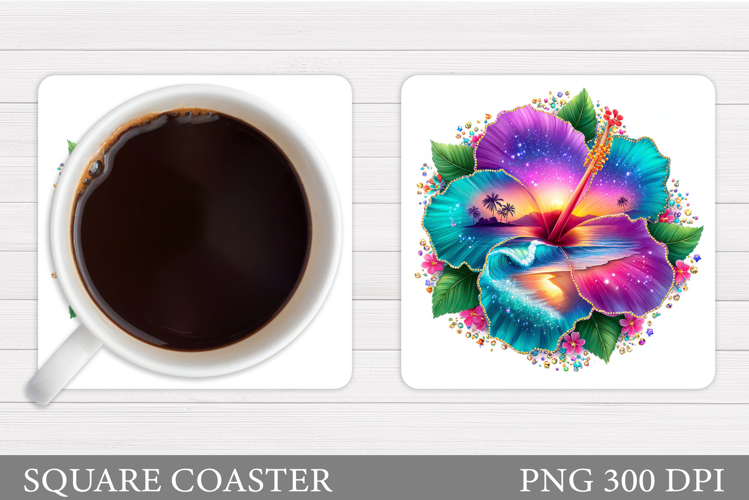 Beach Coaster Sublimation. Sea Coaster Design