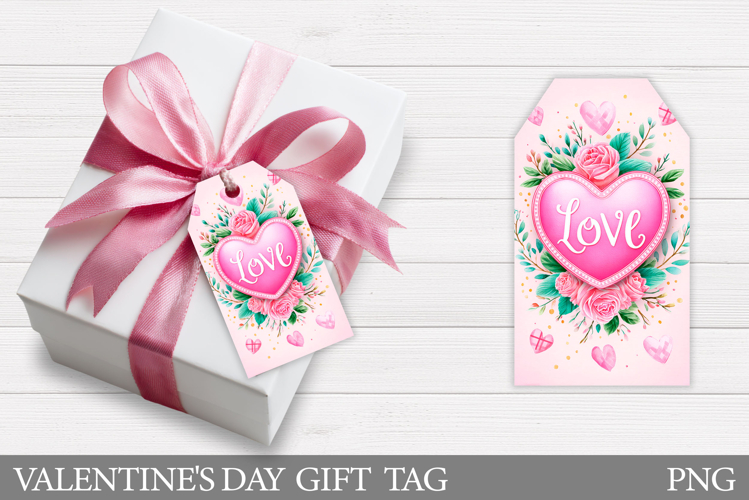 Love Gift Tag Printable. Valentines Gift Tag Design