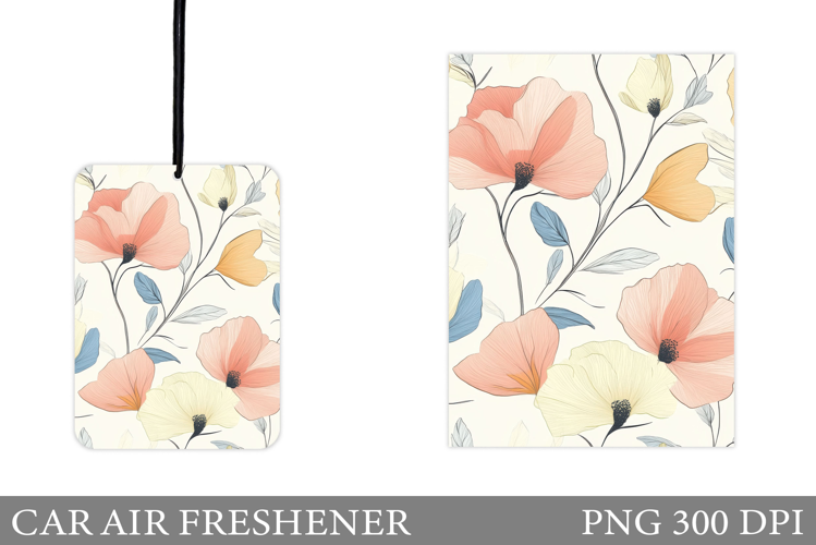 Flowers Car Air Freshener. Floral Car Air Freshener Design