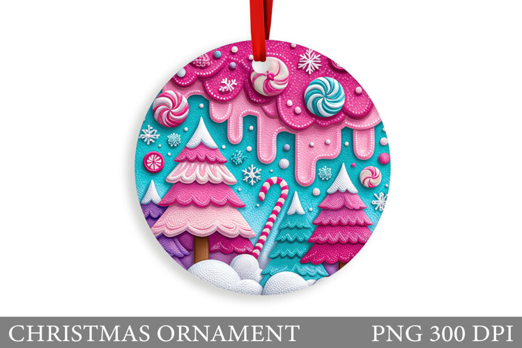 Christmas Tree Christmas Ornament. Christmas Sublimation example image 1