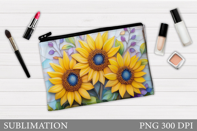 Floral Makeup Bag. Flowers Makeup Pouch Sublimation