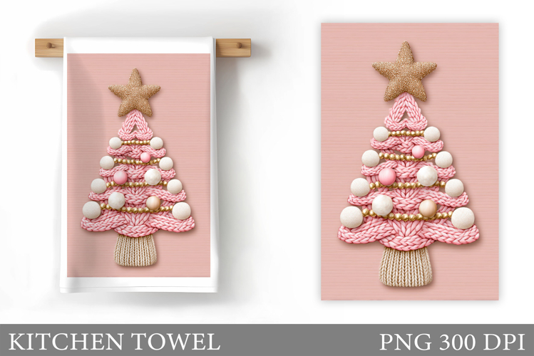 Christmas Tree Kitchen Towel. Christmas Kitchen Towel