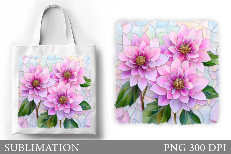Flowers Tote Bag Sublimation. Flowers Sublimation