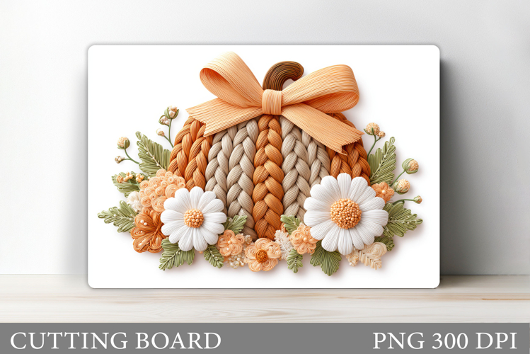 Fall Pumpkin Cutting Board Design. Fall Pumpkin Sublimation