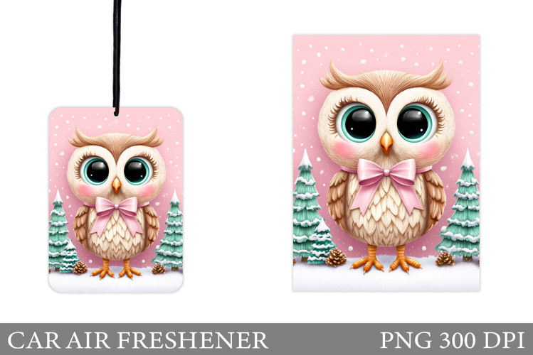 Cute Owl Car Air Freshener. Christmas Car Air Freshener